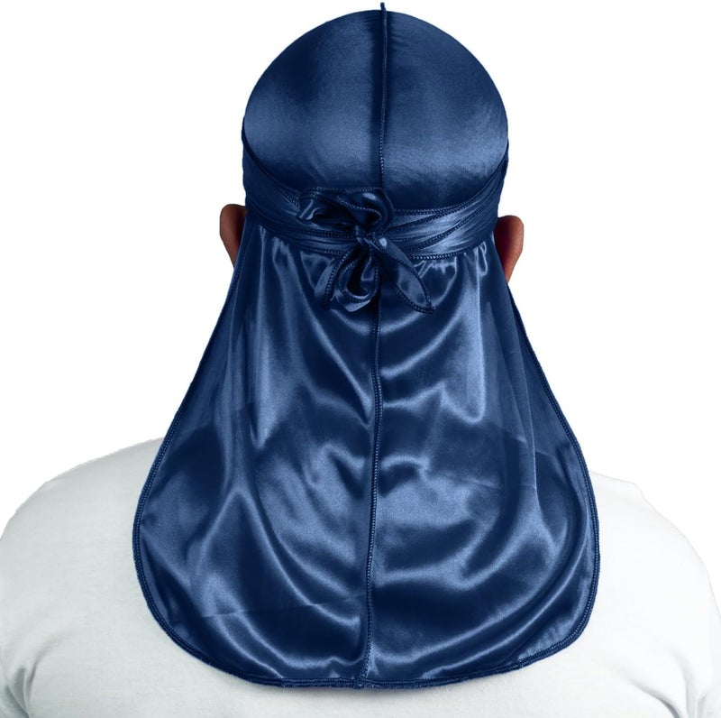 ForceWave 2 Pieces Silky Durag Pack for Men Women Waves, Premium Satin Deluxe Du-rag - Image 3